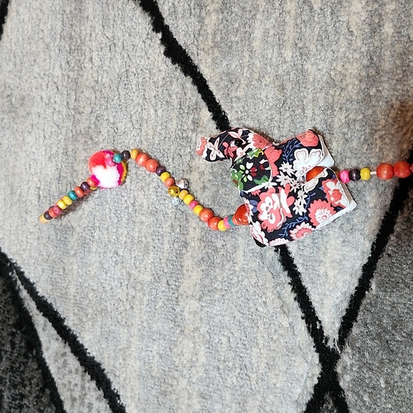 GOOD FORTUNE ELEPHANT BEADED HANGING WALL WINDOW DOOR DECOR - Picture 2 of 11